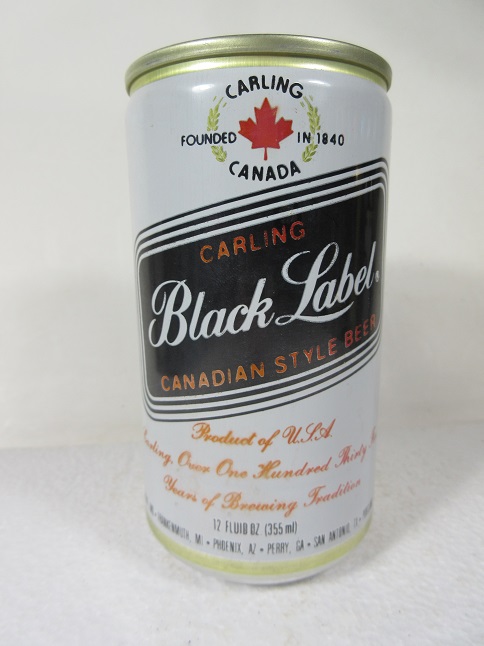 Black Label Canadian Style Beer - Heileman - small contents bf - Click Image to Close